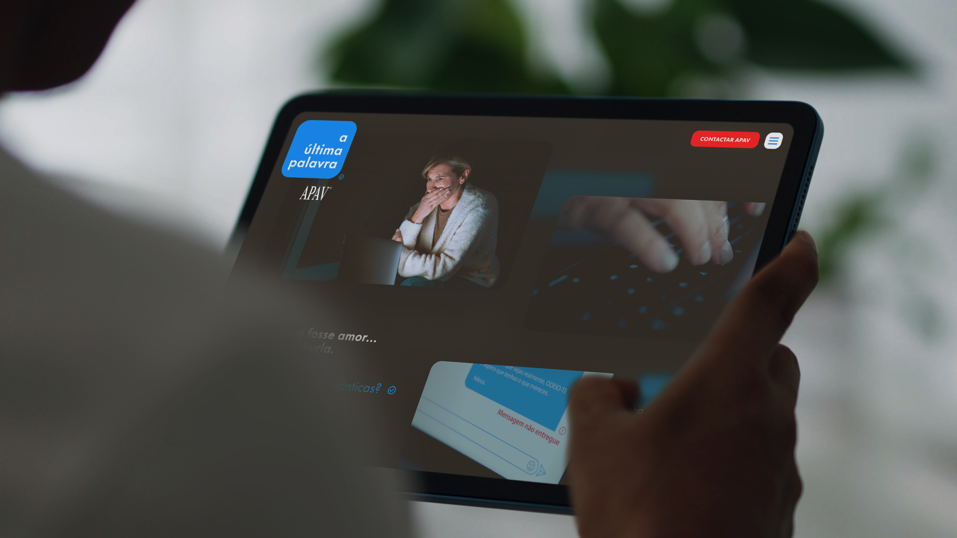 APAV: landing page em Webflow da campanha "A Última Palavra"