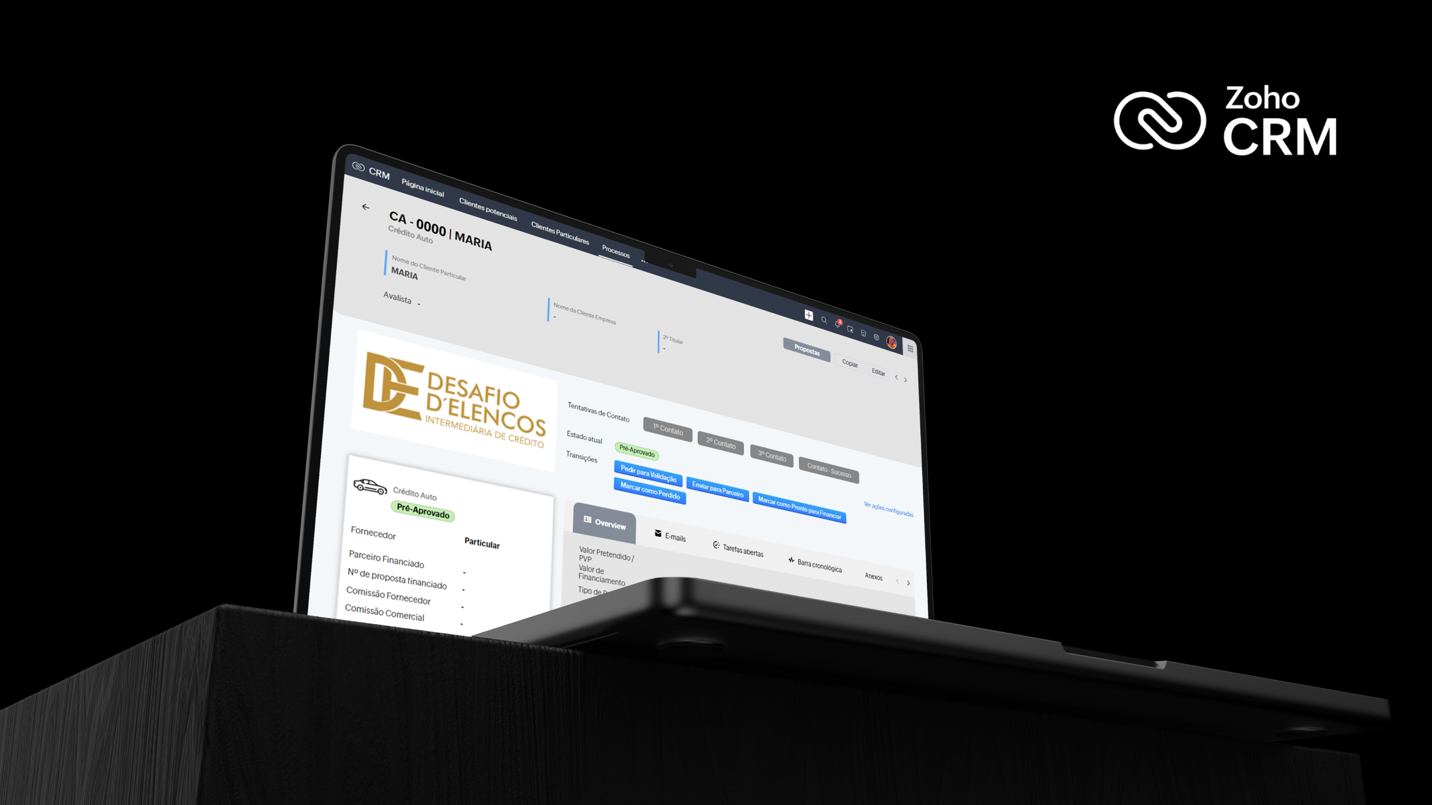 Desafio D’Elencos: Portal para Gestão de Processos com Zoho