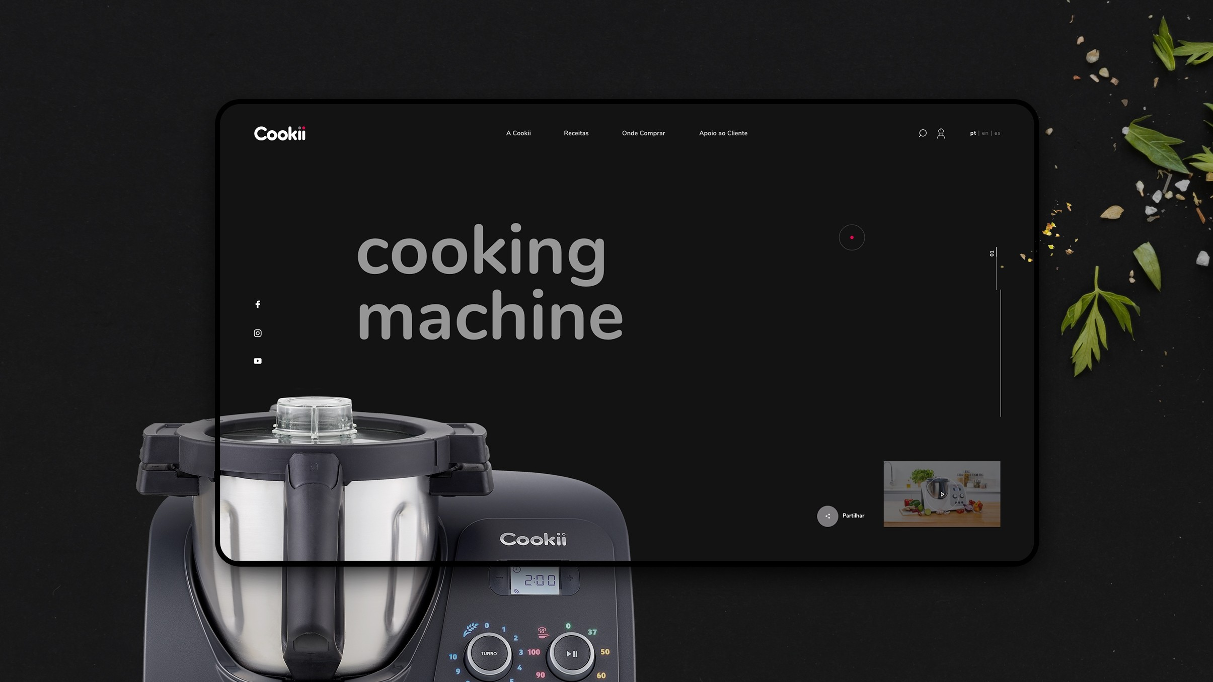 Flama: Cookii website